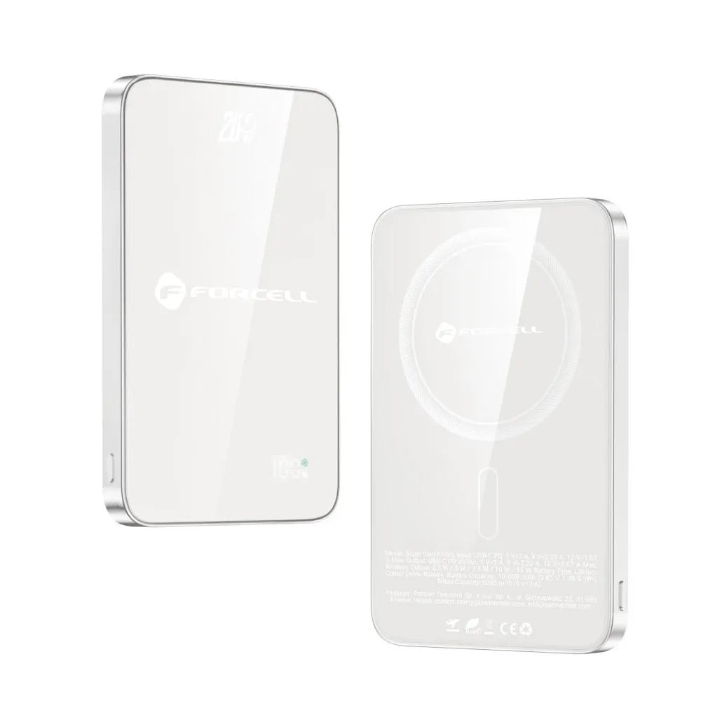 POwer Bank MagSafe SUPER SOTTILE Forcell F-Energy SuperSlim F5K8 QC4.0 PD3.0 15W 5000 mAh